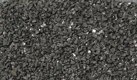 Carbonaceous filter medium of grade "MET-UGLEROD" 1,6-3,0 mm